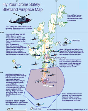 Shetland Airspace Map