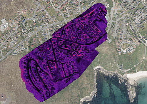 A 5km section of the completed thermal map